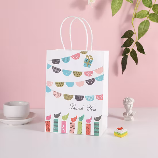 Romantic European Stype Beautiful Flower Printed Textile Gift Packaging Bag