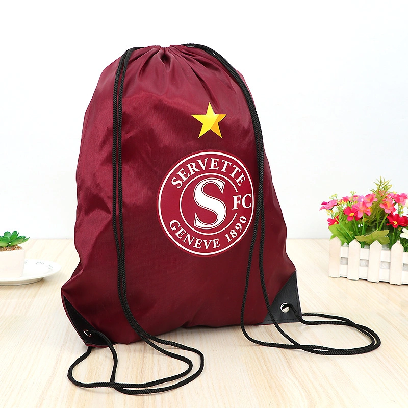 Bulk Sale Fashion 210d RPET Polyester Drawstring Backpack Bag