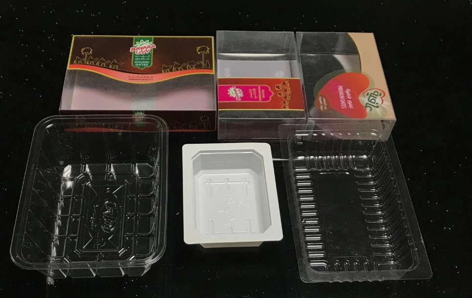 Plastic PET food container tray clear insert products packaging