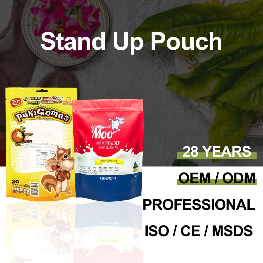 Custom Printed Plastic Aluminium Pouch Side Gusset Flat Bottom 5kg 15kg 20kg Slider Zipper Packaging Pet Treat Dry Dog Food Bags